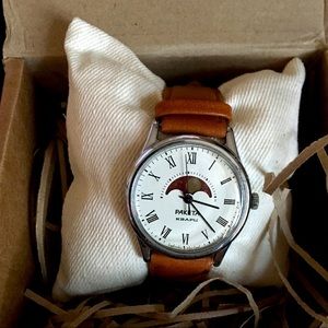 Vintage RAKETA Quartz Moon Phase Watch